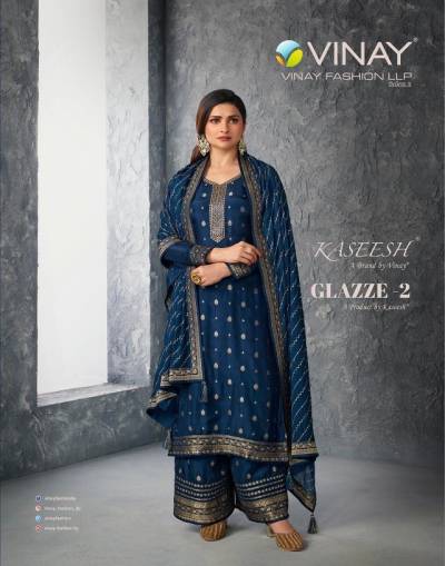 Glazze Vol 2 By Vinay Designer Festive Wear Salwar Kameez Collection